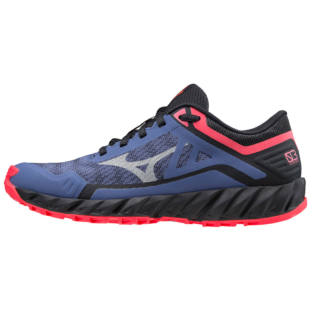 Mizuno Women's Wave Ibuki 3 Trail Running Shoes Blue/Black/Pink (J1GK207338-AWC)